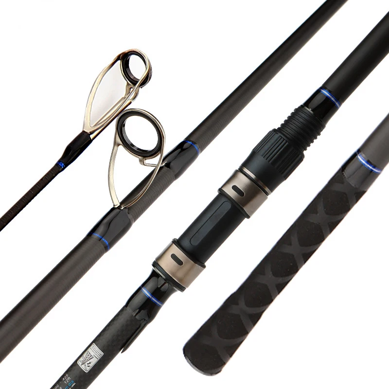 Wholesale European 12ft/13ft/14ft 4-6 Sections K Cloth High Carbon Carp  Fishing Rods Shore Casting Fishing Rod