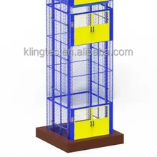 TUV Standard Customized Factory Building Household Elevator Hydraulic Lifting Cargo Elevator  Double Guide Rail
