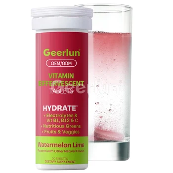 OEM Private Label Fast Hydration Recovery With Multivitamin Custom Vitamin Electrolyte Effervescent Tablets