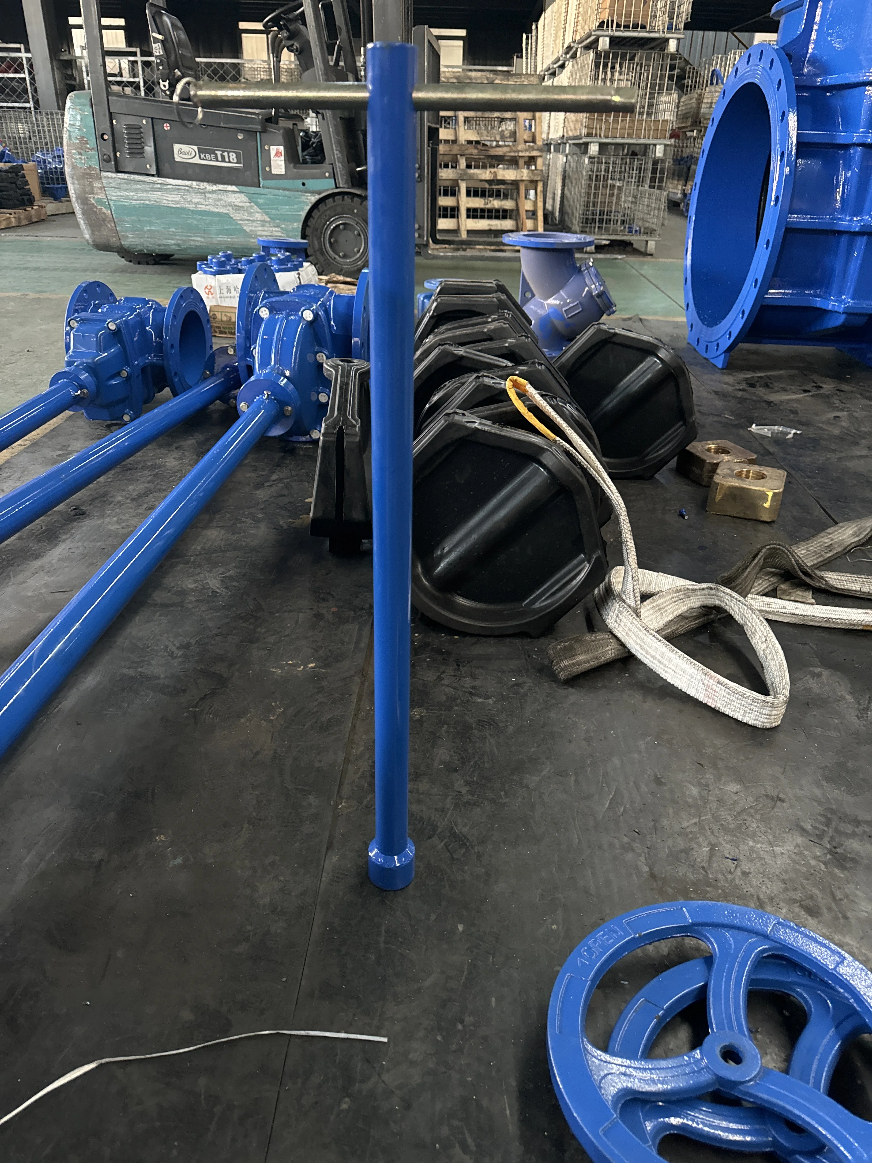 Extension Spindle Sluice Directly Buried Elastic Seat Sealing Gate Valve