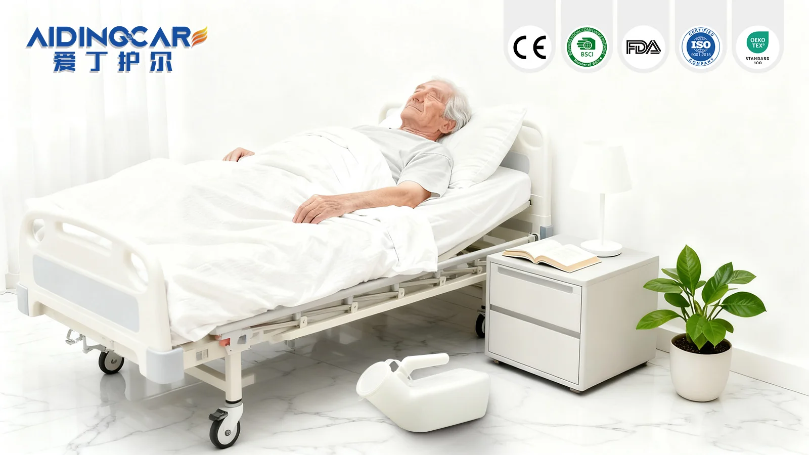 Wholesale Portable 1000mL Home Care Urinal Potty for Men Home Use Cham - product detail 1