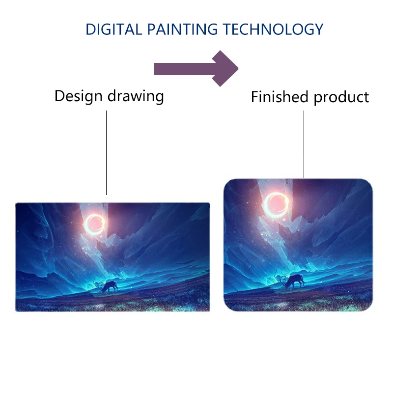 High Quality Custom Manufacturer Smooth Customized DIY Printed Tempered Glass Mousepad for Gaming Printed With Logo or Artwork