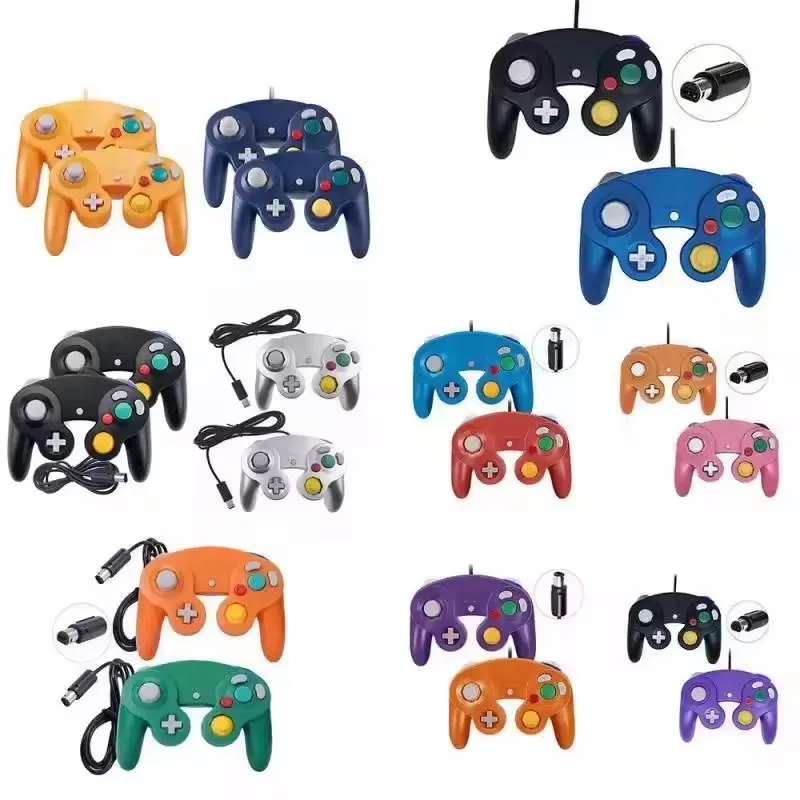 USB Wired Gaming Controller for Nintendo GameCube NGC Joystick Gamepad Joypad Handle Control Manette