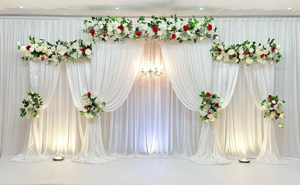 Wedding Pipe and Drape Adjustable Backdrop Curtain Stand