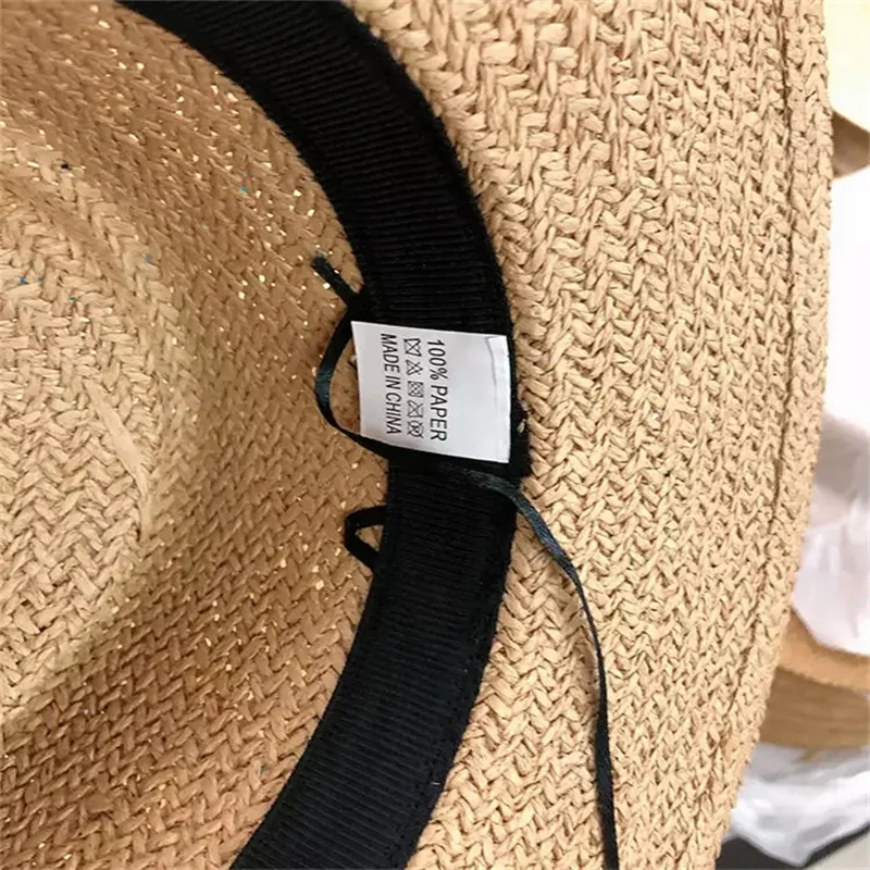 Ботинки в рыбацком стиле оптовая продажа Приморский дизайнерские женские милые простота соломенная шляпа Солнцезащитная на