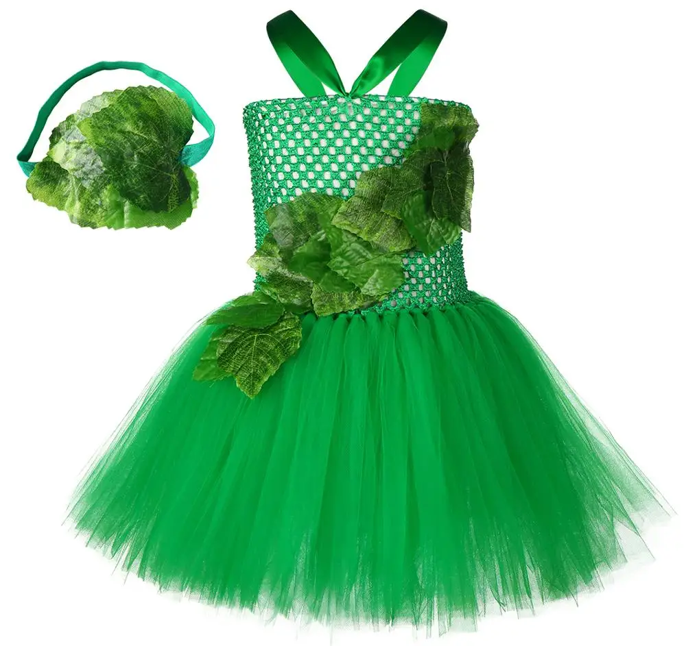 Fashion Movie Star Kids Outfits Costume Poison Ivy Green Color Hero Flower Headdress Tutu Girl Dress On Party Buy Poison Ivy Costume Green Dresses Green Party Dress Product On Alibaba Com