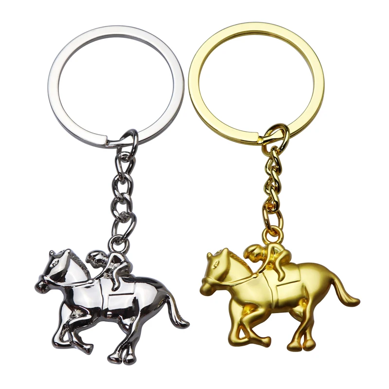 Llavero De Caballo Plateado Acero Inoxidable | Meses Sin Intereses