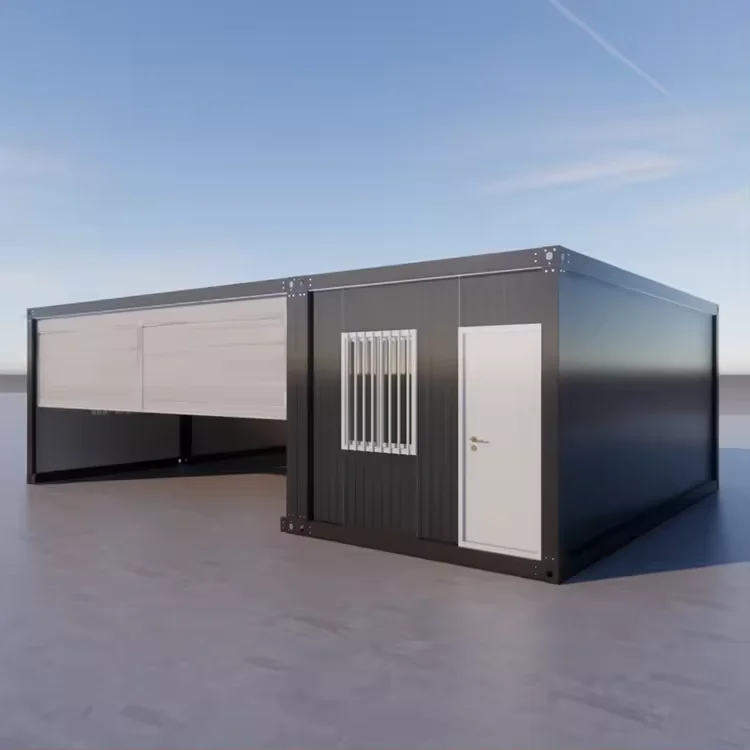 OEM Stahl Vorfabriziertes Tiny Garage Haus Spitzen-Ranking Einstock Vorfabrizierter Fabrikverkäufer Flachpack Container Haus 1 Jahr