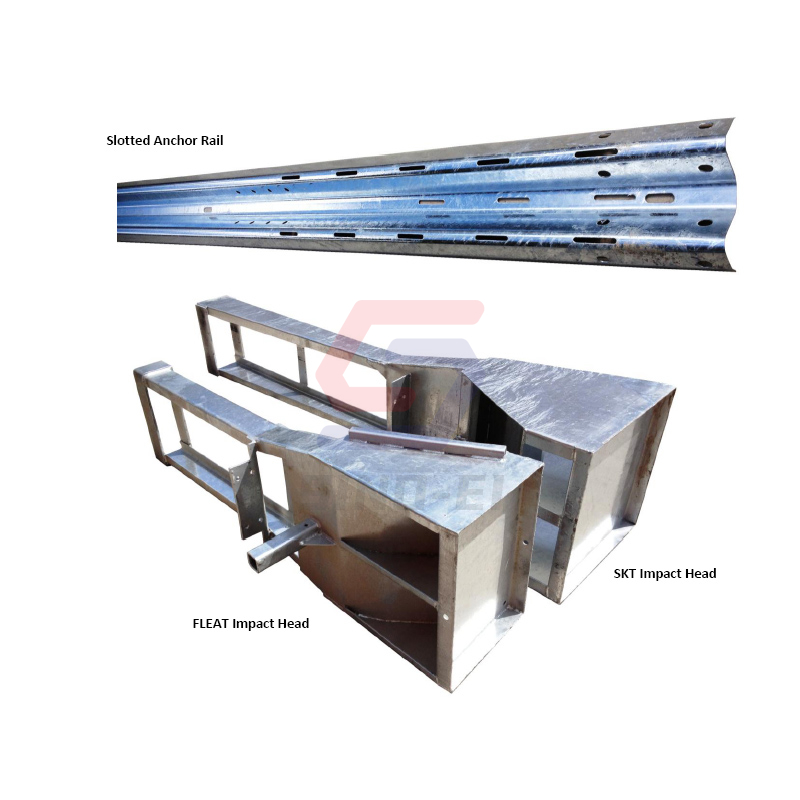 Factory Supplied CE Standard Traffic Safety Steel Anti-Collision Crash Cushion Highway Guardrail with SKT Terminal End