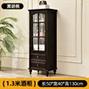 13 high-end solid wood wine cabinet-black walnut