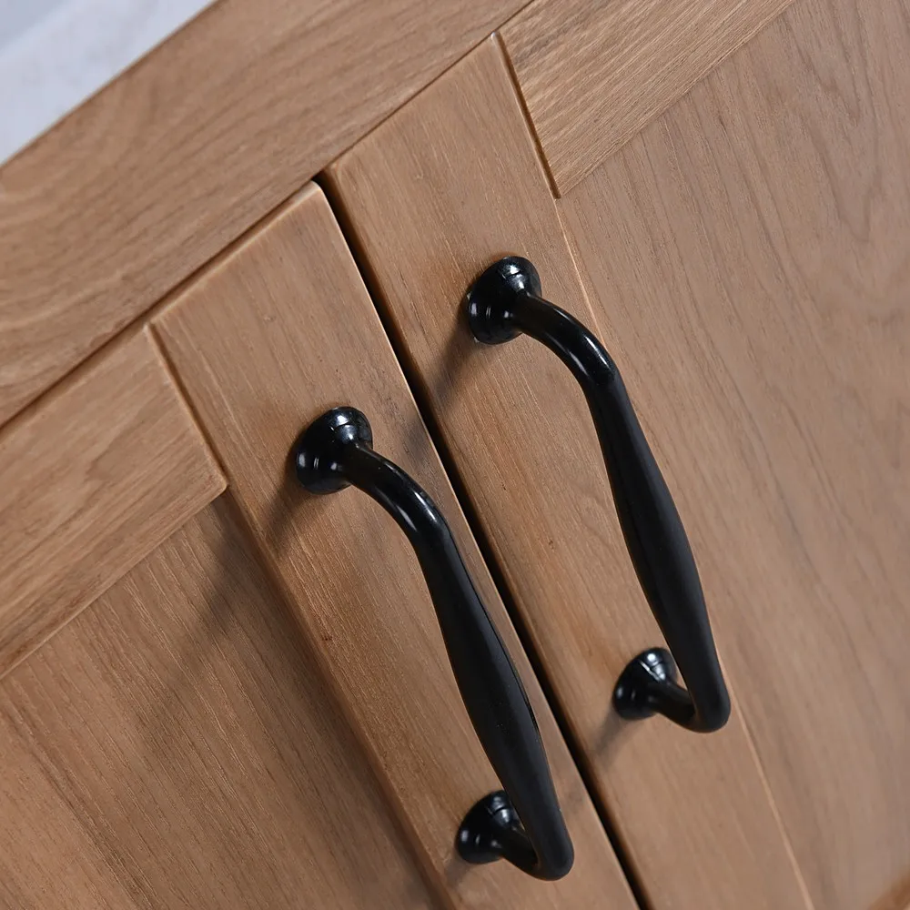 Modern Design Double Sink Bathroom Vanity Factory Price Solid Wood Furniture
