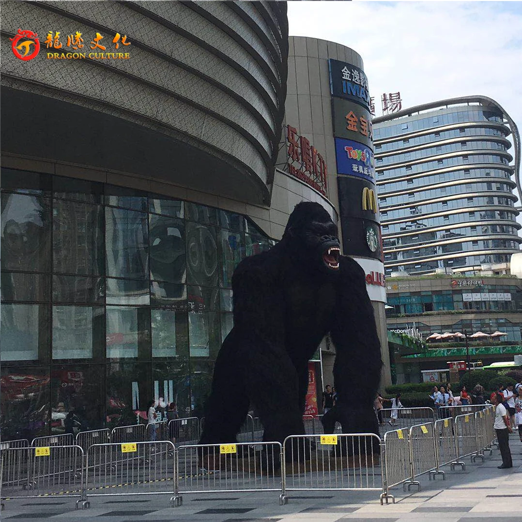 Realistic Model Gorilla and Props for Sale Robotic Animatronic Model Realistic Huge Full Size Animal Gorilla for Zoo