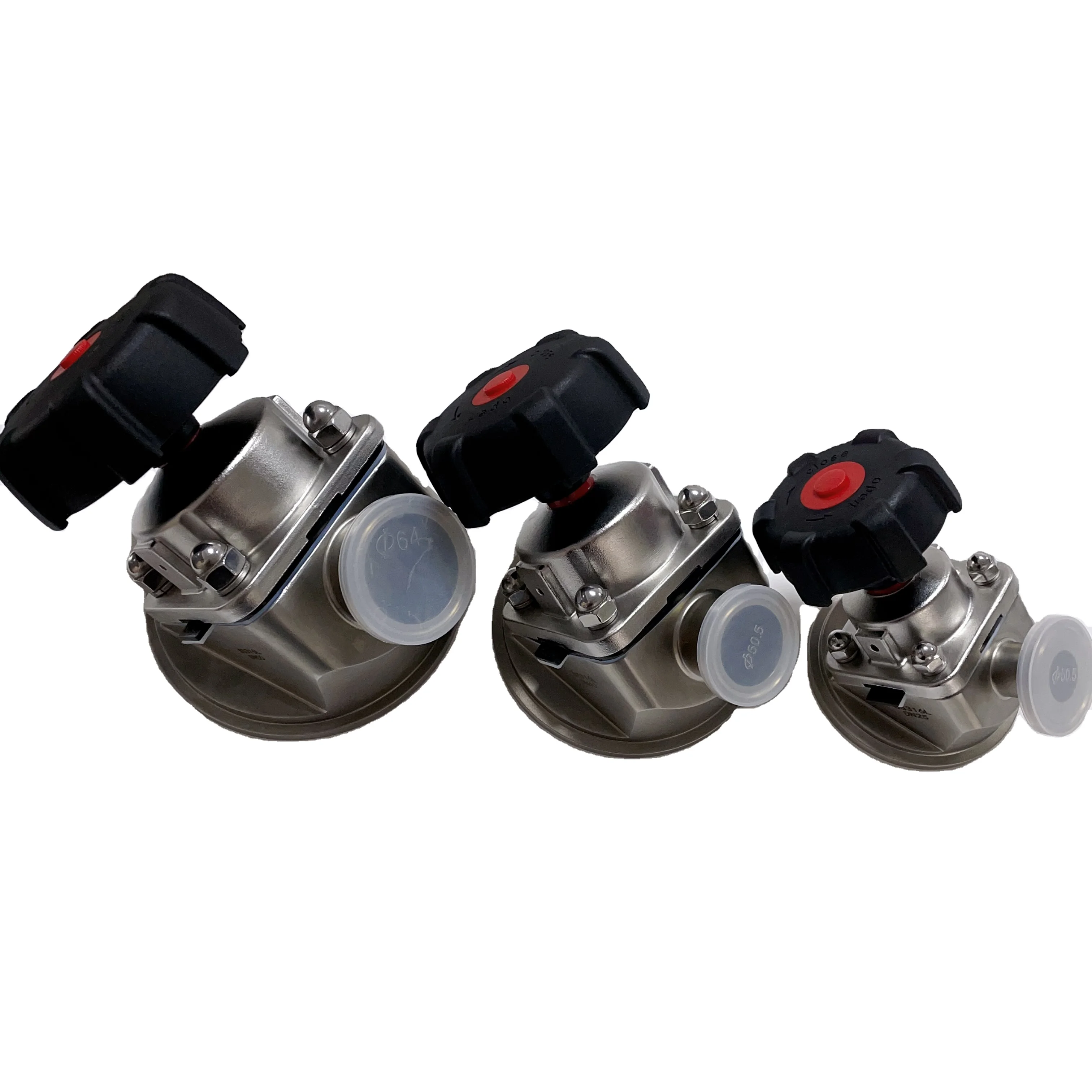 sanitary stainless steel 304/316L DN40 clamp50.5mm Tank bottom diaphragm valve