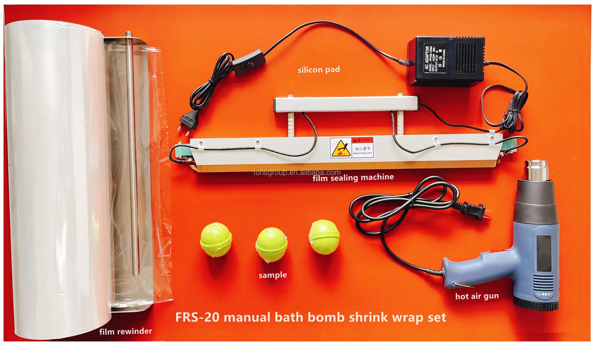 Manual Bath Bomb Press Machine With 4 Molds Alu/ Pom Material Molds For