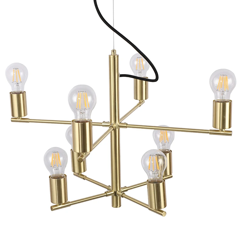 Eco-friendly E27 bulb metal pendant light chandelier lamp nordic light