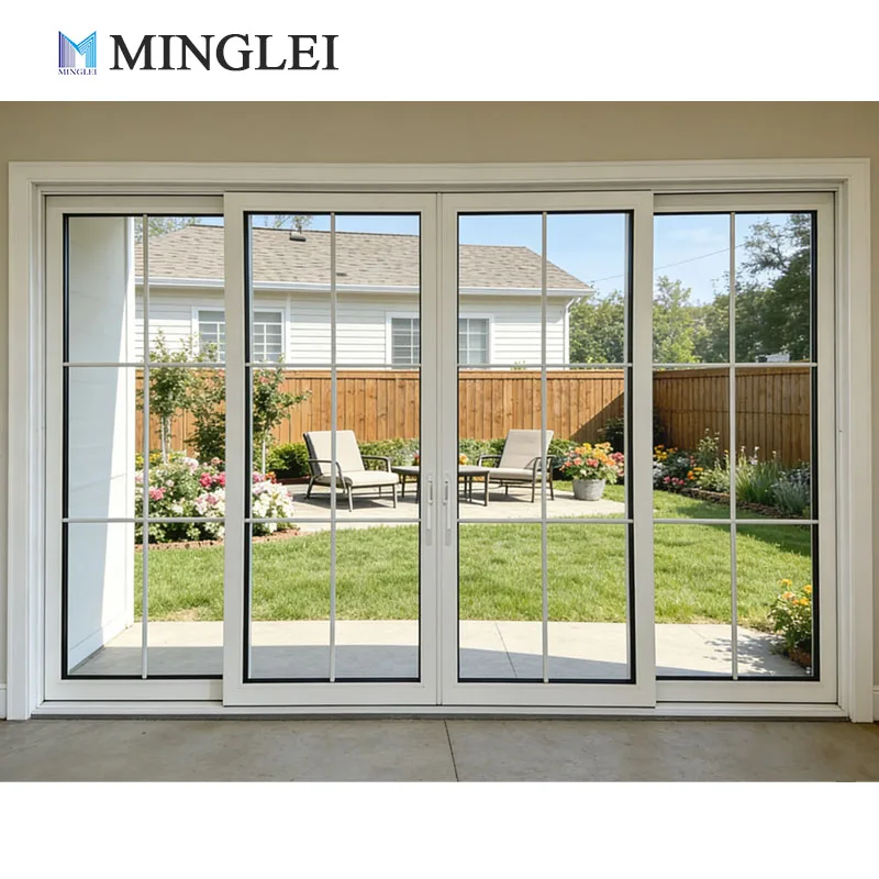 NFRC Certified High Performance Sliding Doors Thermal Insulation Triple Pane Aluminum Lift and Slide Door