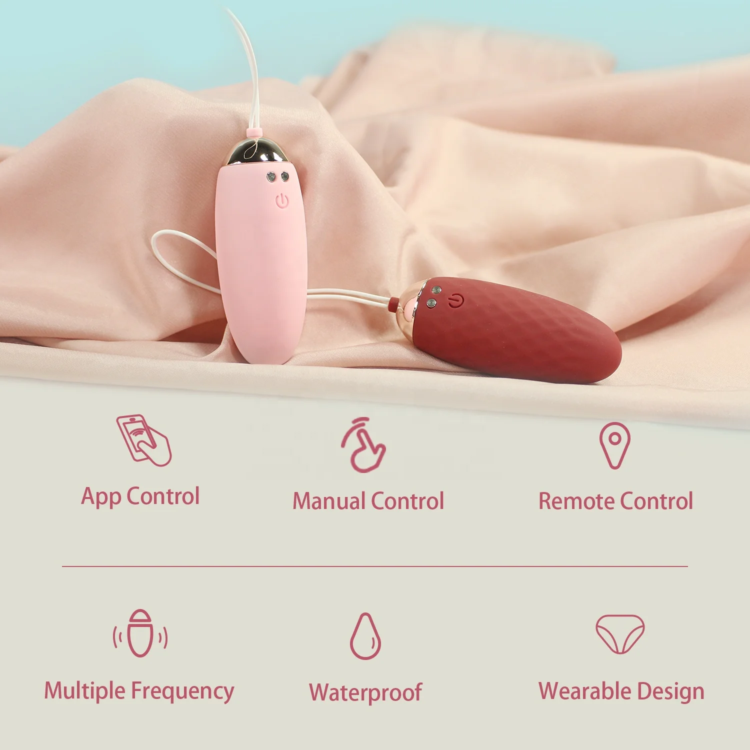 Pink Rechargeable Wireless Remote Control Vibrator Sex Toy Anal for Egg for  Pussy Vibrating Toy
