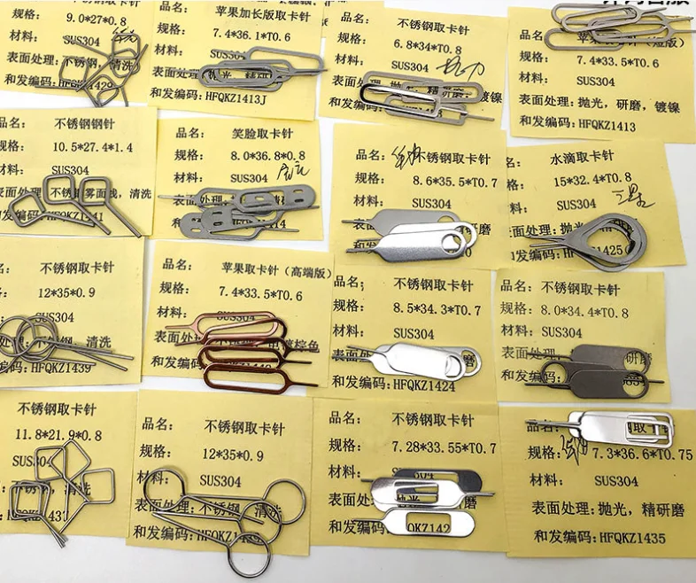Cheap Price High Quality Sim Card Tray Pin Ejecting Removal Needle Opener Ejector for General Mobile Phone