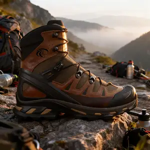 Factory Custom OEM High Quality Durable Breathable Fabric High Quality Trekking Hiking Shoes