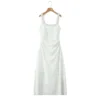 White slip dress
