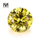 Factory price 0.5ct-0.6 ct Fancy Yellow Round VVS2 3EX Lab Grown Diamond loose stone for jewelry making