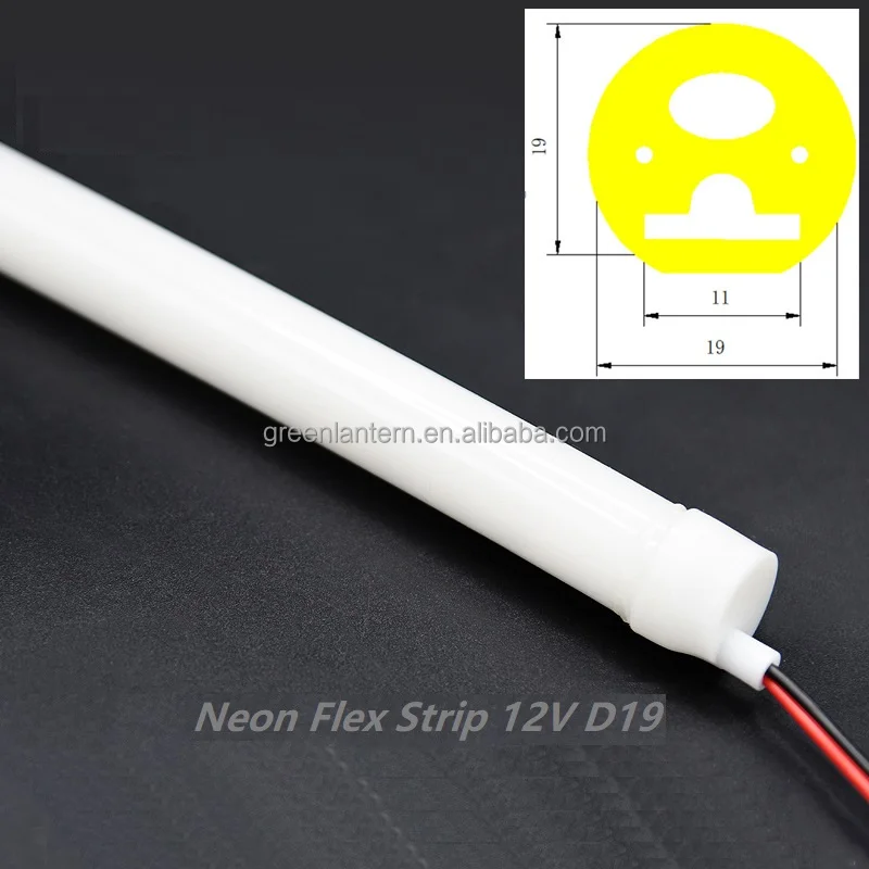 Round 19mm Neon Flex Strip Light 12v Waterproof D19 Neon Tube Light 270 ...