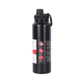 1L Personalized Blank Stainless Steel Portable Outdoor Travel Water Bottle With Lid