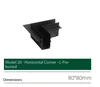 Model 20 Horizontal Corner  L Pre-Installed