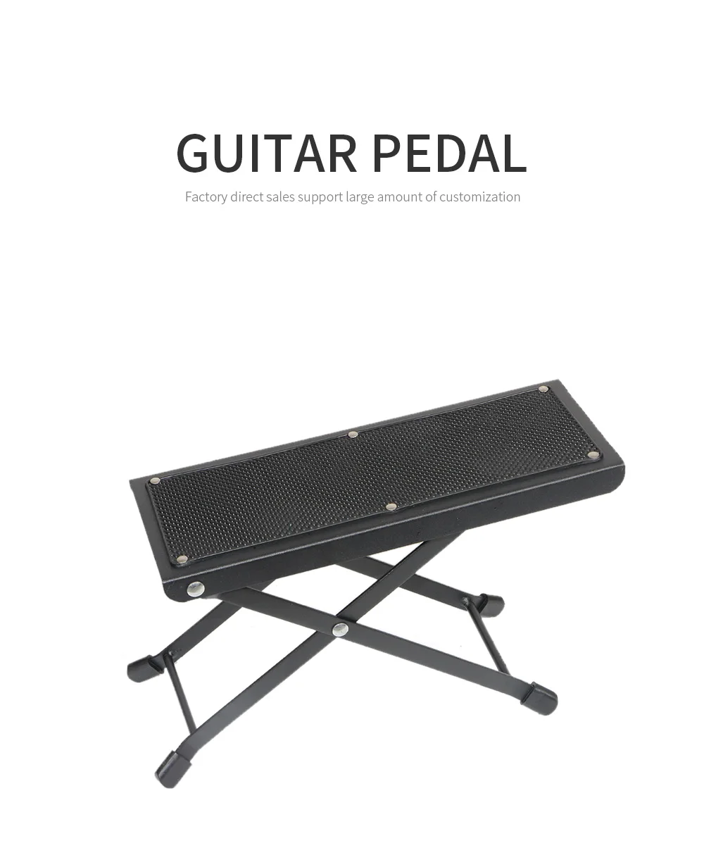 High Quality Colorful Metal Guitar Foot Stool Pedal With Antiskid