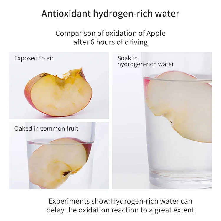 Level up Filter Water Bottle Hydrogen Alkaline Hydrogen Water Bottle Ionizer Hydrogen Water Generator With Glass Bottle