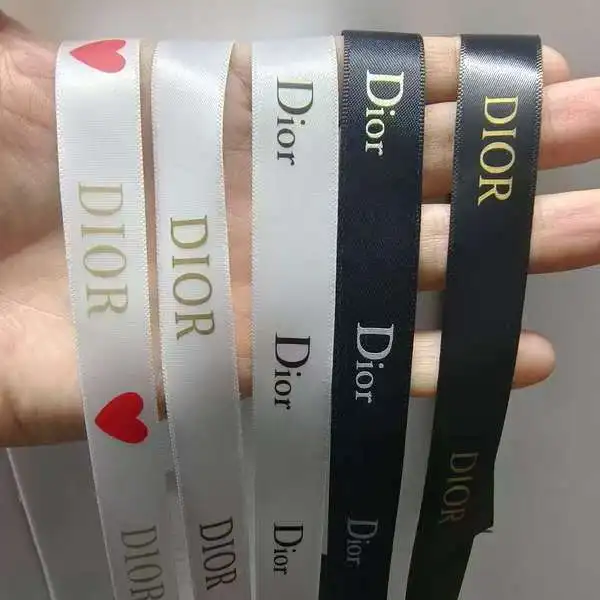 Gold Foil 3D Ribbon Eco-Friendly Polyester Satin Ribbons for Wedding Daily Gifts Birthday Celebrations Decorative Ribbon