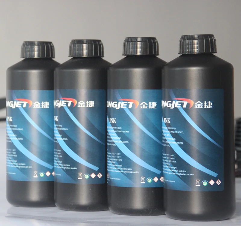 Best Price Original UV Inkjet Printer Ink KINGJET Led Curable Hologram UV Printing Ink for Eps