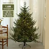 Sapin de Noël 180 cm - Matériau PE - Tronc nu avec lumières - 30 m de long