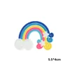 ยางนิ่มสีฟ้ารุ้ง