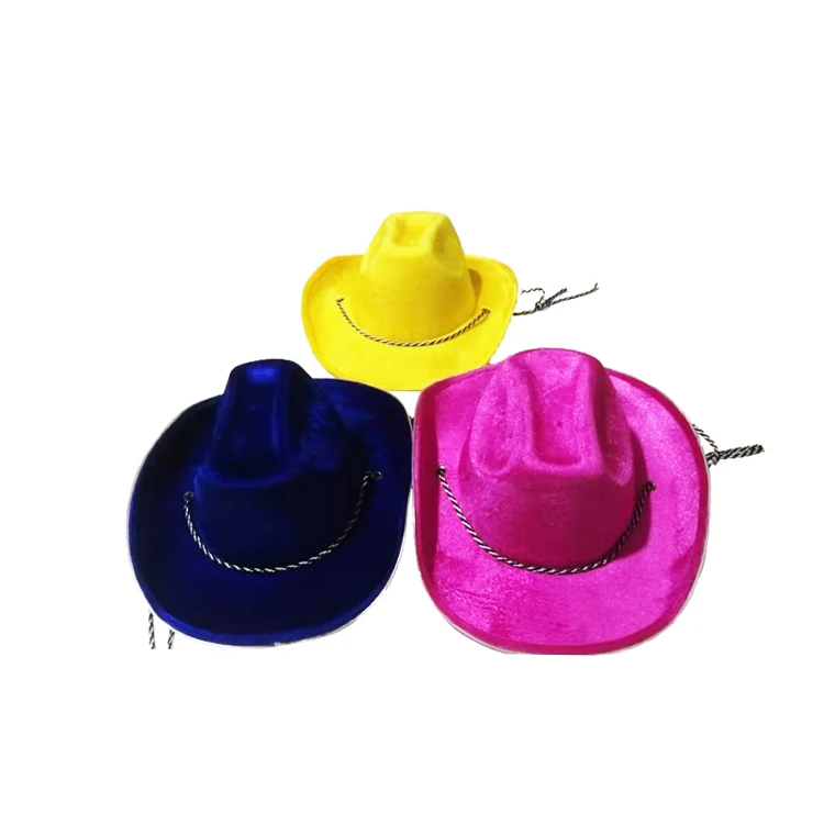 New Arrival Best selling  Pink Bling Blining wholesale child adult cowboy hat