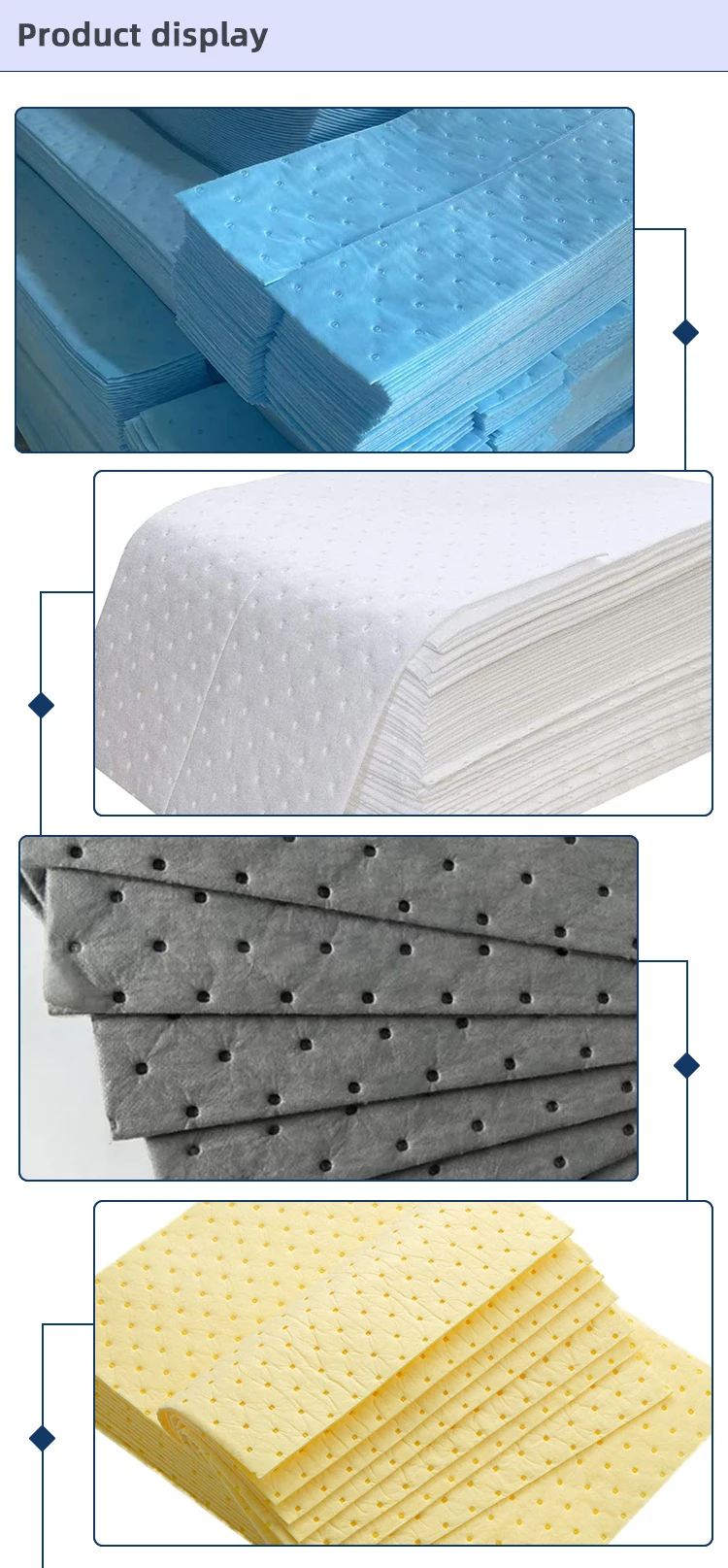 Customized Kitchen Oil Absorbent Cotton Anti Leakage Oil Absorbent Cotton Strip Range Hood Oil