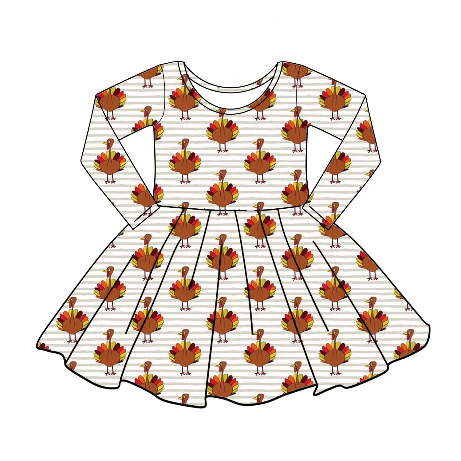 Alibaba.com: qiaolei fall-1 Baby girls Turkey fall boutique dress, casual  style with breathable fabric, OEM service available. Connect with reliable  suppliers today.