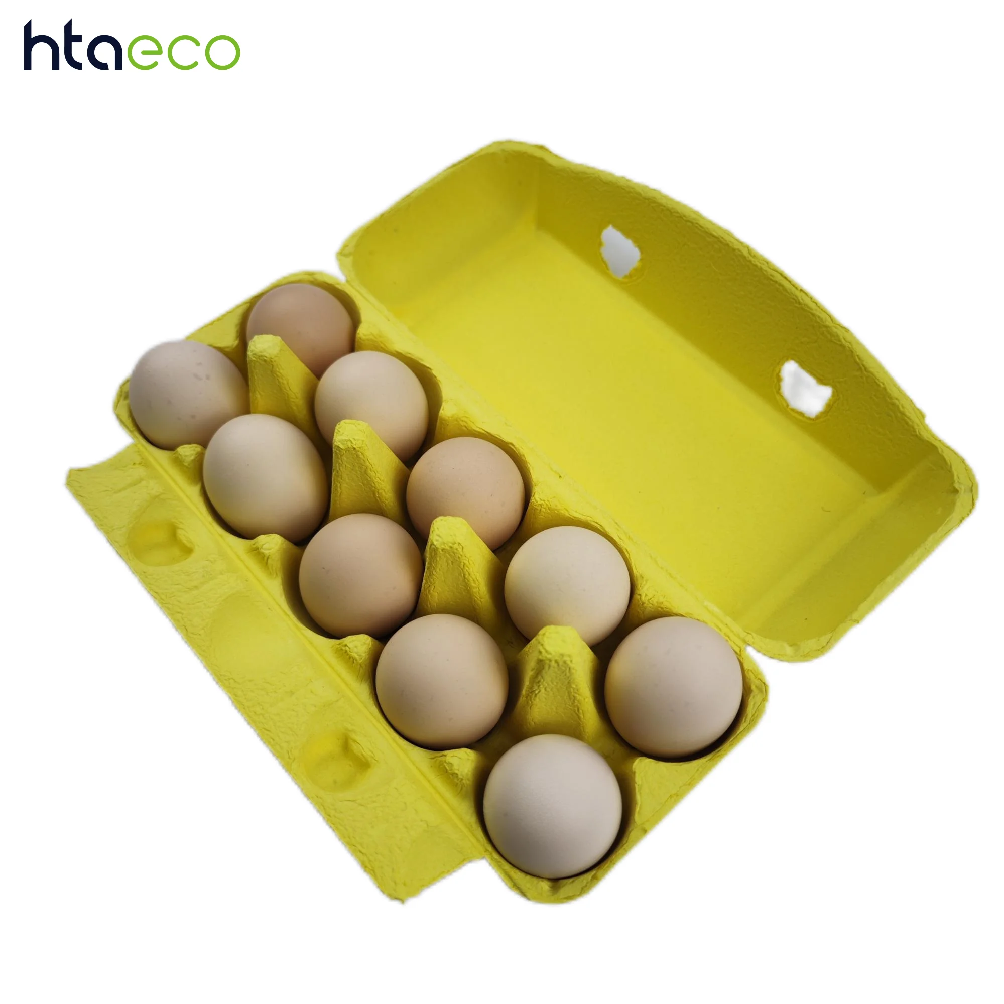 Eco-friendly Disposable Biodegradable Recycling Pulp Packaging 6/8/12 Pack Egg Carton  Salted Tray Holder Molded Pulp Box