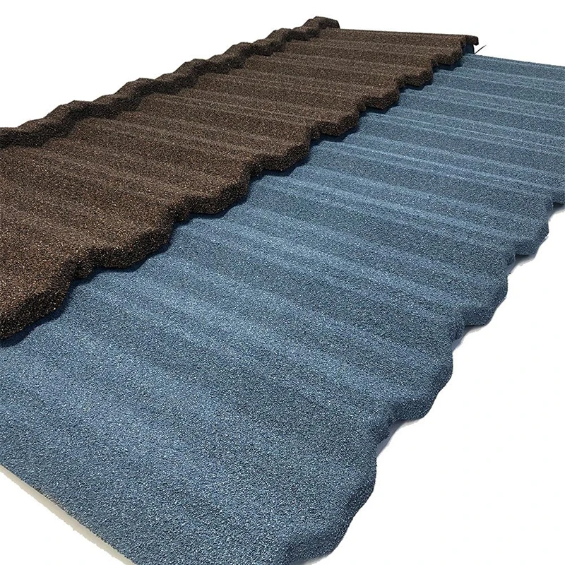 Color Classical Stone Coated Metal Roofing Tile Fireproof House Attractive Stone Coated Metal Roofing Sheet Tile