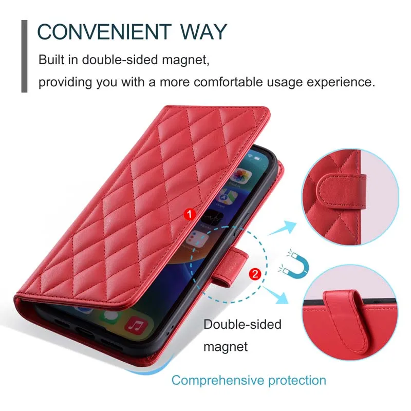 DESSEN Cover per OPPO A98 5G, Custodia Stile Portafoglio in Morbida Pelle PU con Sot per Schede, Chiusura Magnetica e Staffe Bumper Cover Case. Blu