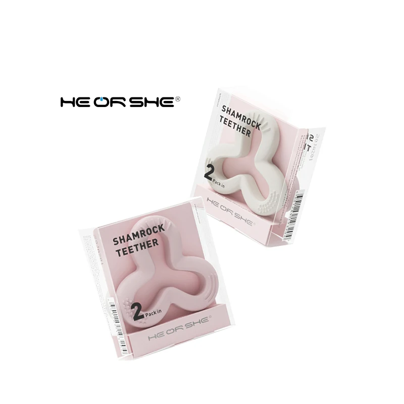 Набор мягких силиконовых детских прорезывателей для зубов Heorshe, жевательная игрушка для малышей