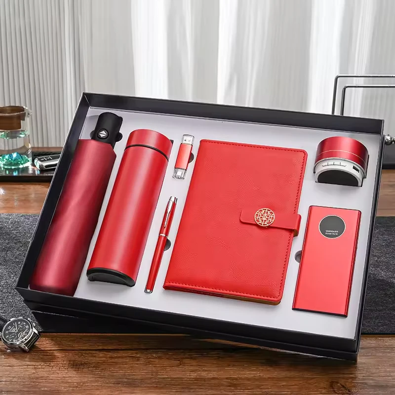 2025 Highly Demanded 7-in-1 Corporate Gift Set New Ideas for Business Christmas & Graduation Souvenirs Merchandising Gift Set