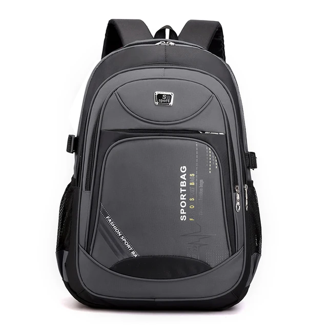 Backpack men's large capacity travel bag Computer backpack Fashion trend middle and high school student backpack