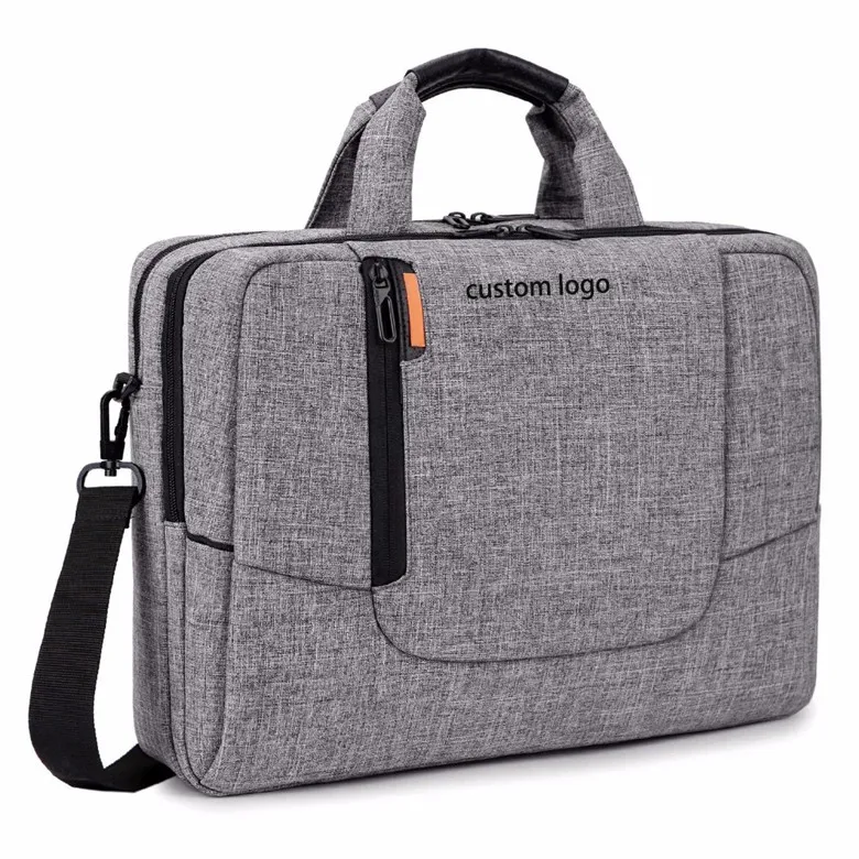 Outdoor Travel Office Business Mens Messenger Nylon Material  Inch  Laptop Bag Custom Logo Handbag Gray With Back Belt - Buy Office Bags For  Men,Laptop Bag Custom Logo,Nylon Material Laptop Bag Product