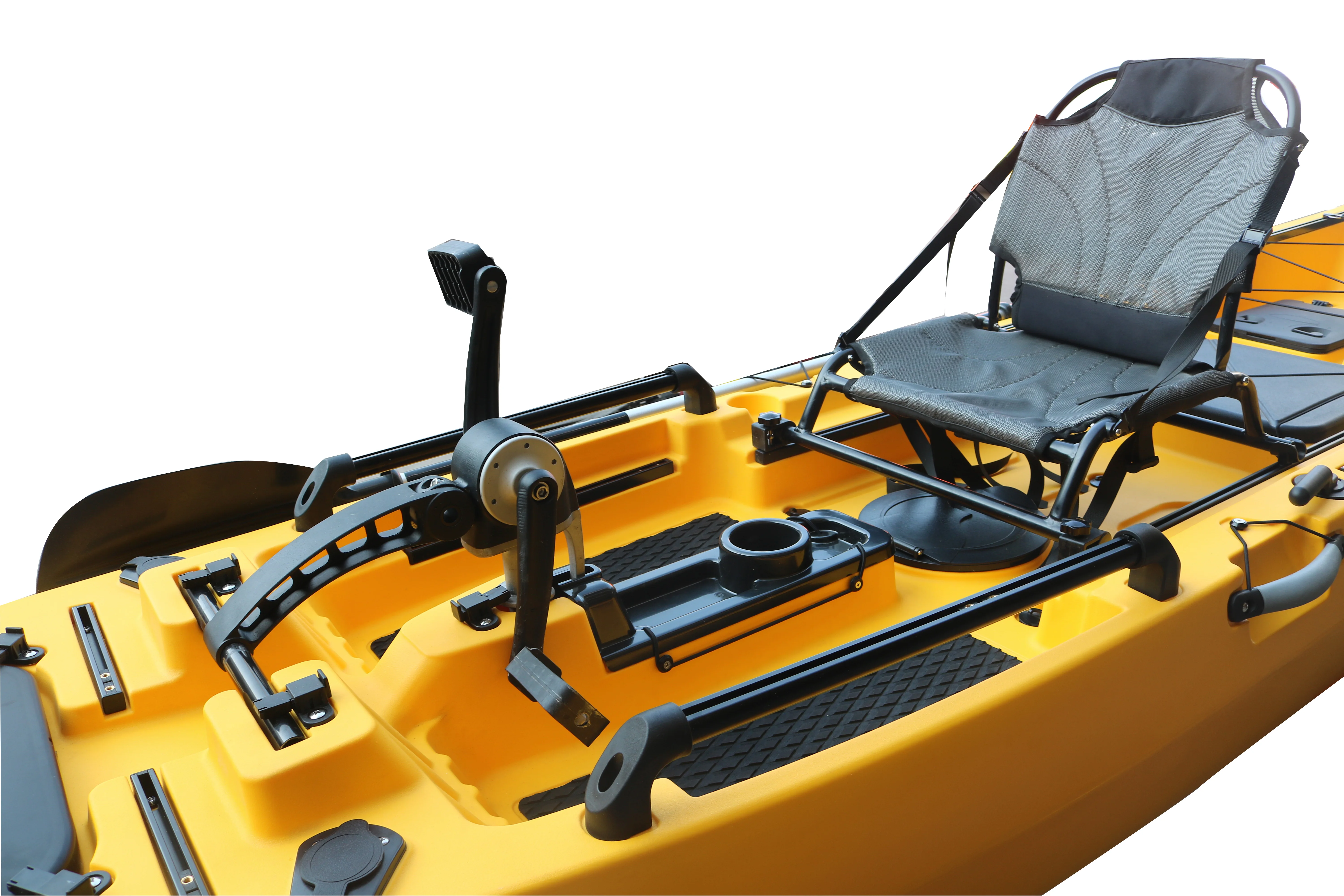 Vicking 12.5ft Fishing Boat Pedal Drive Kayak with Electric Trolling Jet Motor Engine Lldpe Material Hard Plastic for Sale