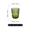 XR612 Green gemstone pattern whiskey glass