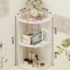 Wooden 3-tier corner shelf