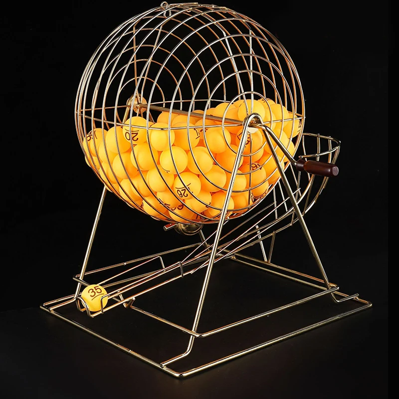 Металлическая клетка, Набор для игры в лотереи, выбор мячей, игры в бинго