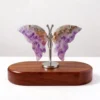 Amethyst Agate Butterfly with Stand