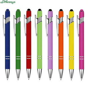 Personalized 1.0mm Black Sports Ball Point Pen Laser Engraved Logo Metal for Stylus Ballpoint Pencils Markers Cheap Advertising